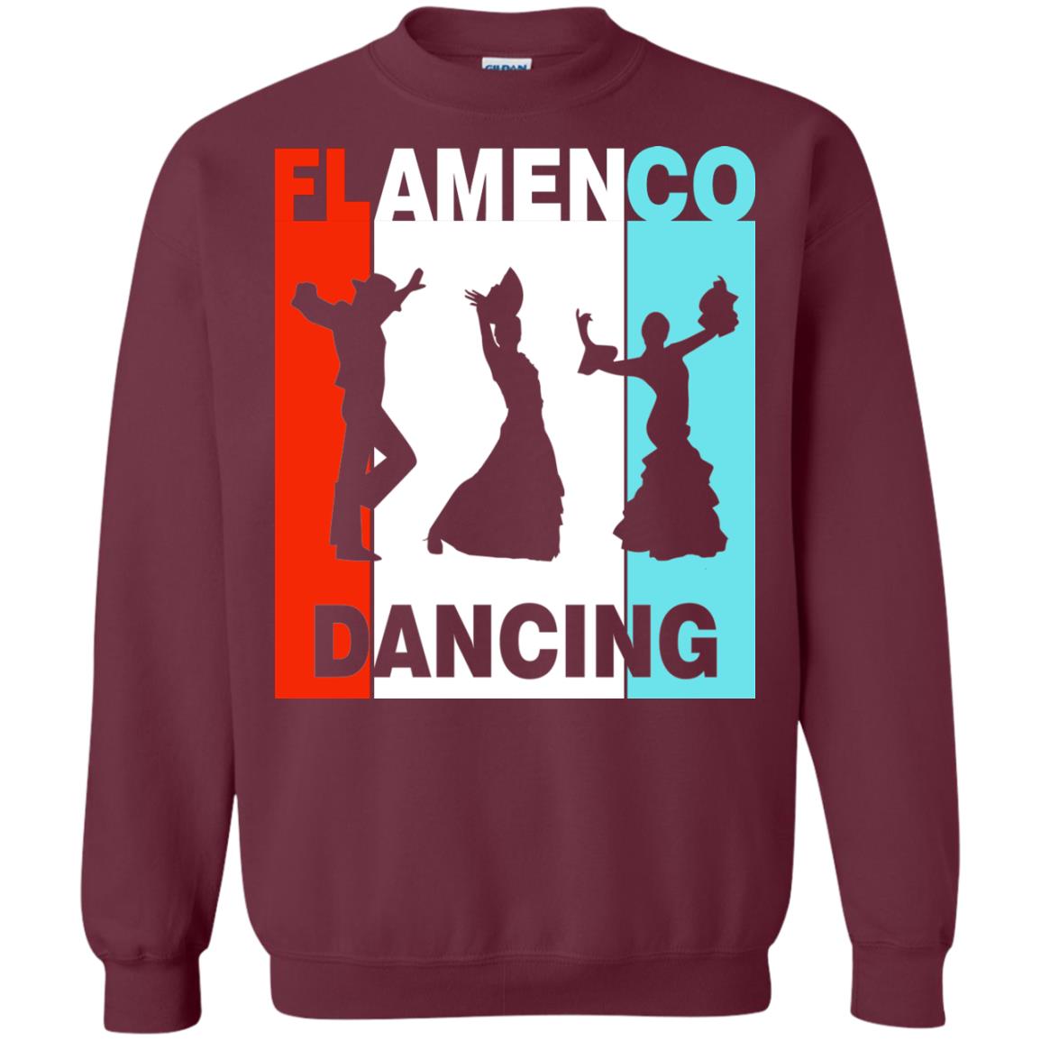 Flamenco Dancing Spanish Dance And Music Lover Shirt Maroon