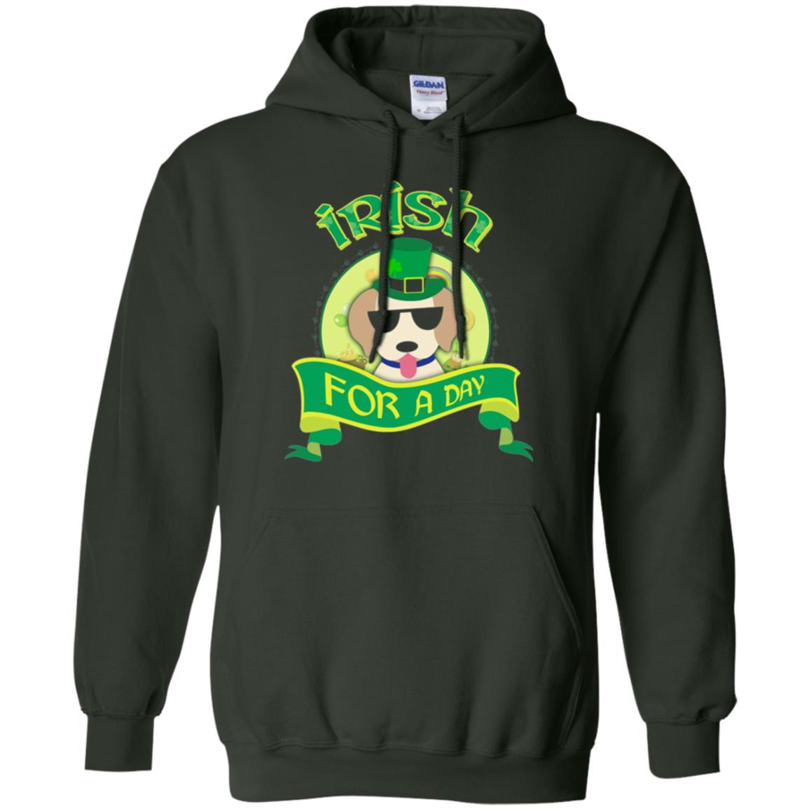 Saint Patrick_s Day 2018 T-shirt Amazing I_m Irish Labrador Forest Green