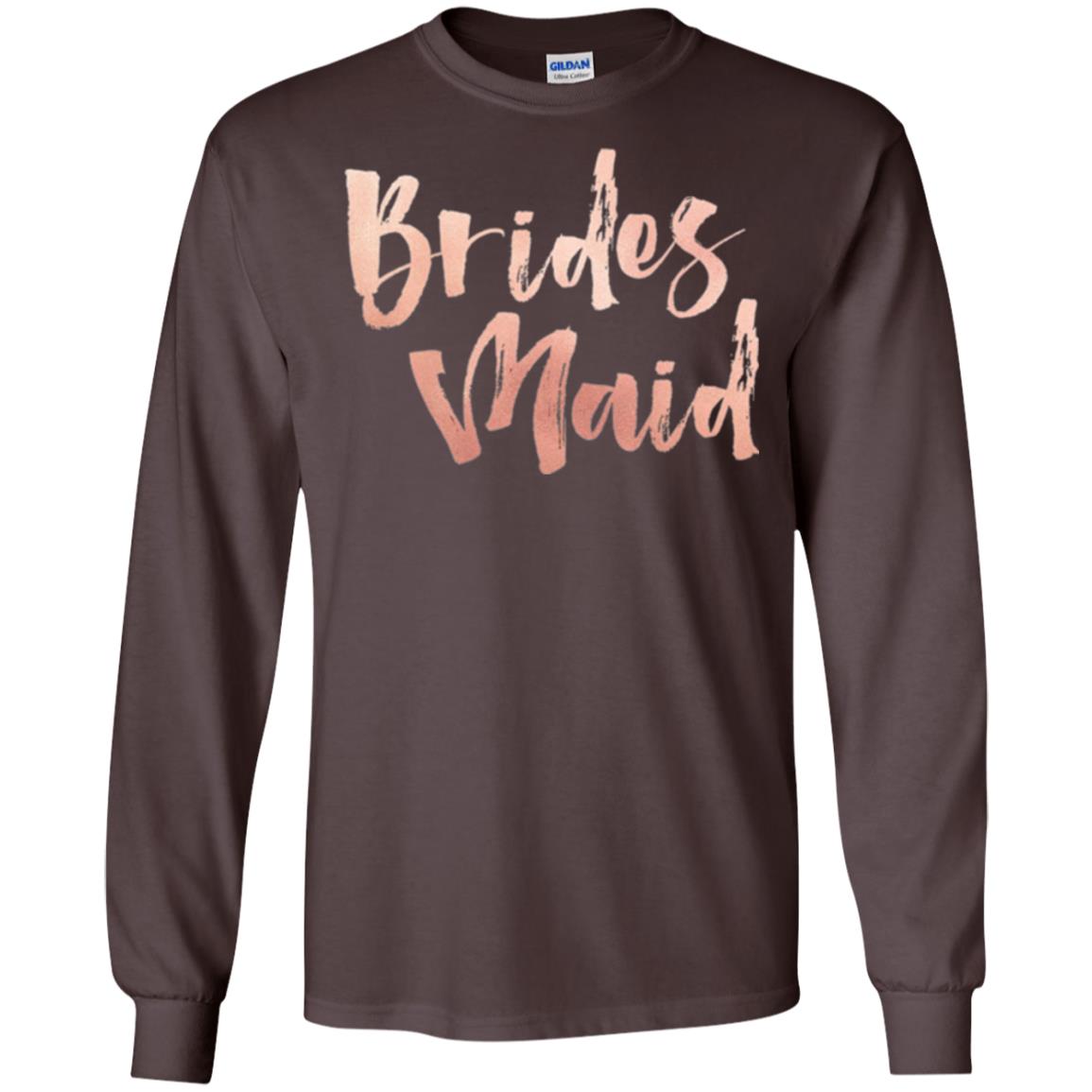 Bridal Shower Wedding Party Bridesmaid T-shirt Dark Chocolate