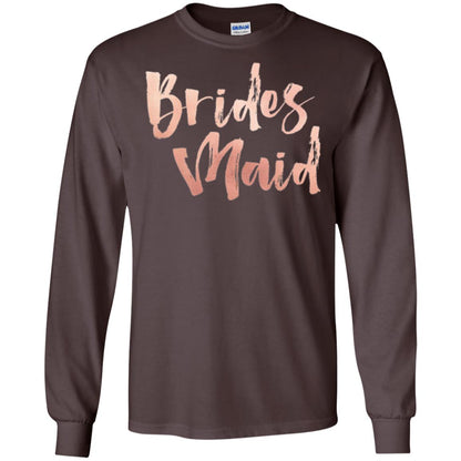 Bridal Shower Wedding Party Bridesmaid T-shirt Dark Chocolate