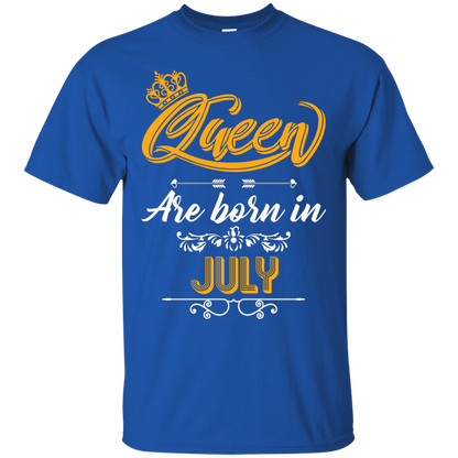 Brithday T-Shirt Queen Are Born In July Royal