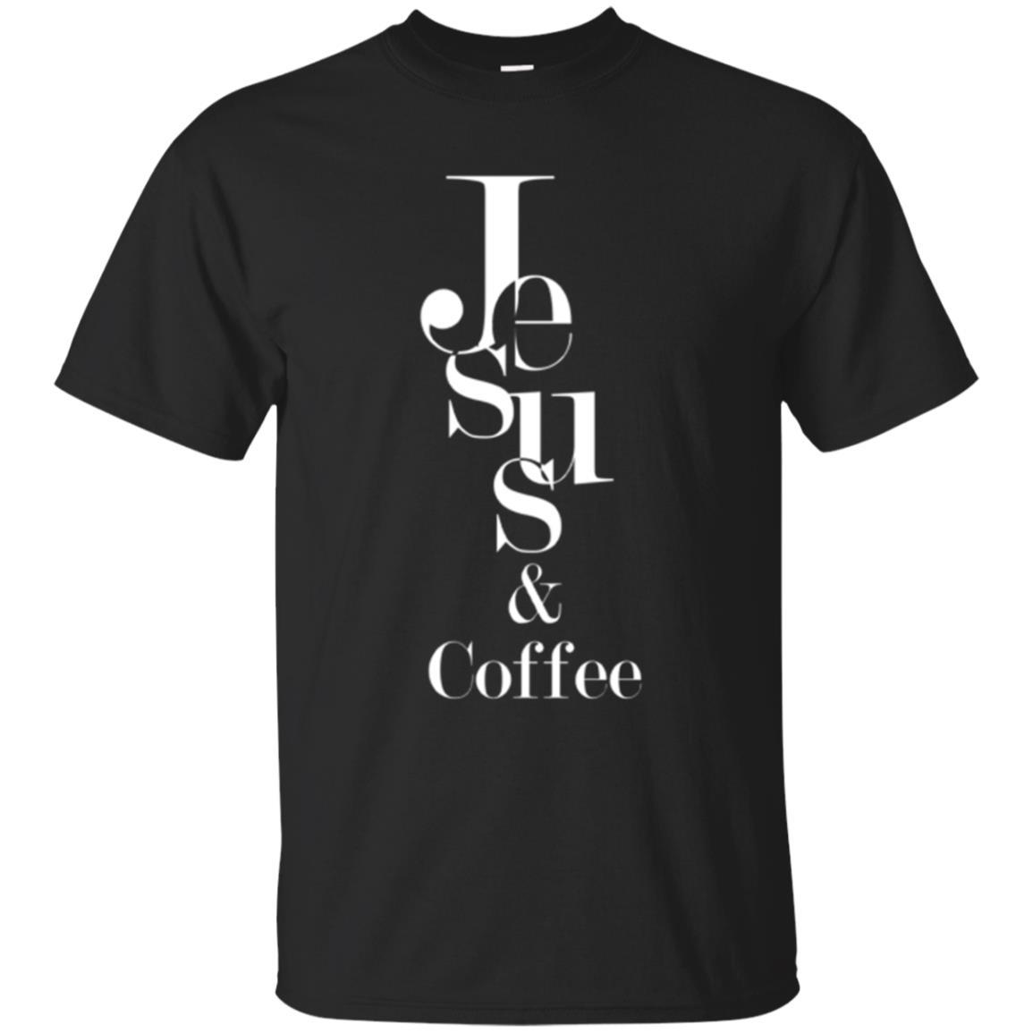 Merry Christas T-shirt Jesus And Coffee Black