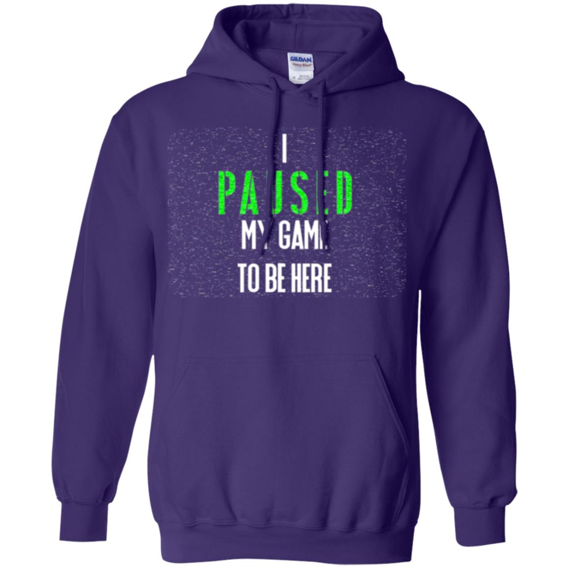 Gamer T-shirt I Paused My Game To Be Here Purple