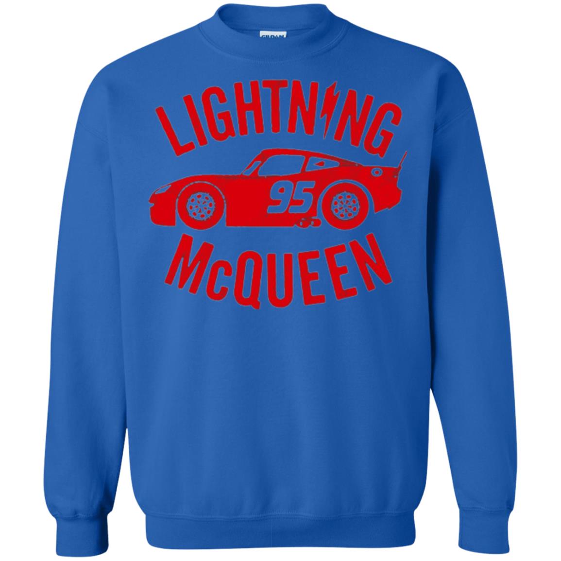Pixar Cars Lightning 95 Mcqueen Vintage Graphic T-shirt Royal