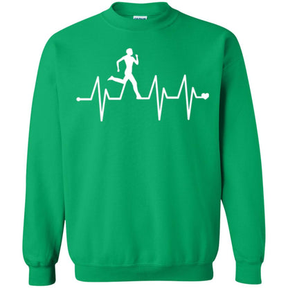 Running T-shirt Athletics Heartbeat Pulse Irish Green