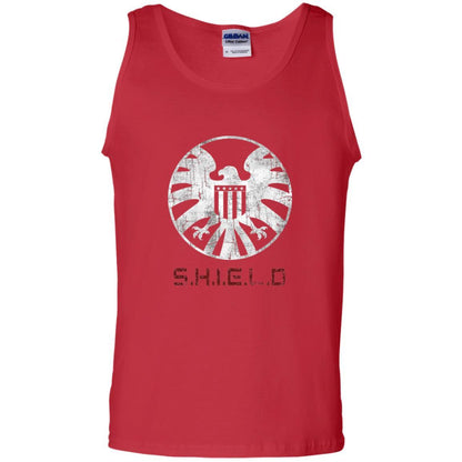Film T-shirt Agents Of Shield Distressed Logo Graphic Red