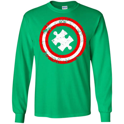 Autism Awareness T-shirt Captain Autism Superhero Irish Green