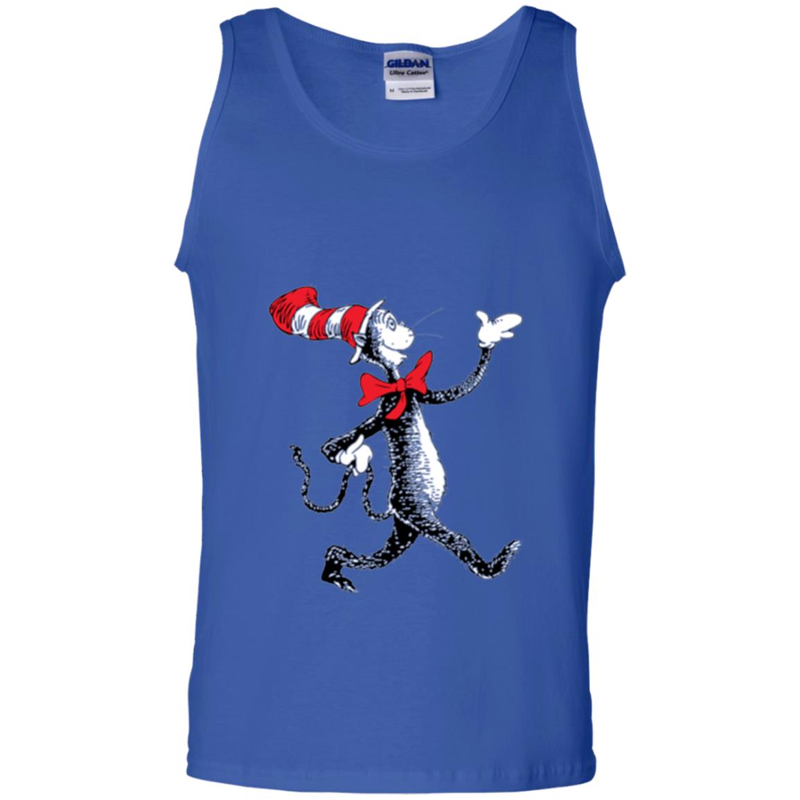 Dr. Seuss Strolling Cat Autism Awareness T-shirt Royal