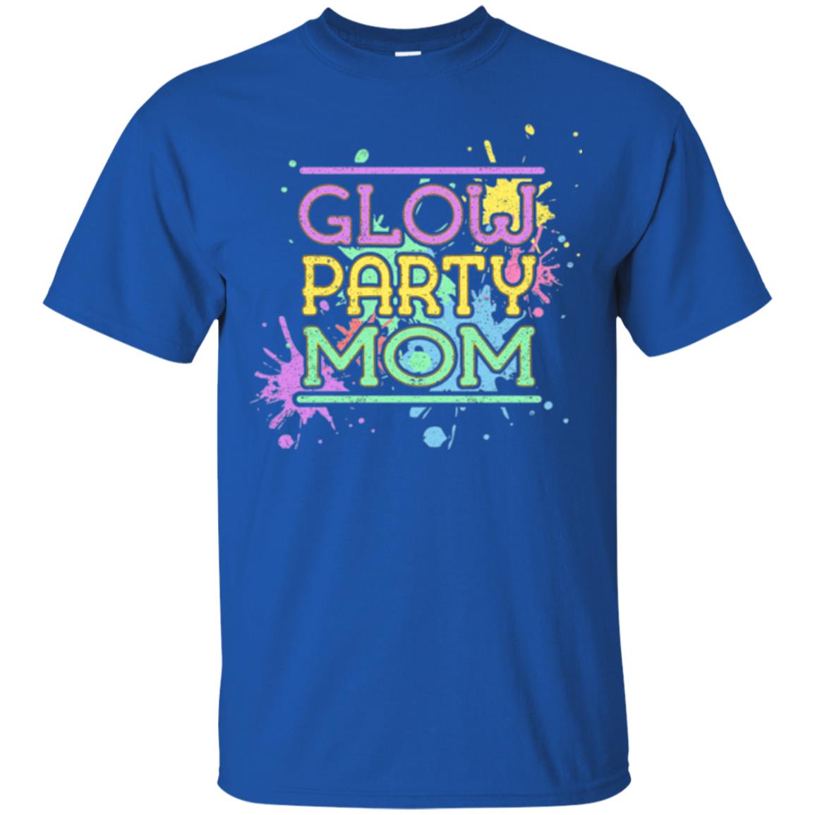 Glow Party Mom Mommy T-shirt Royal