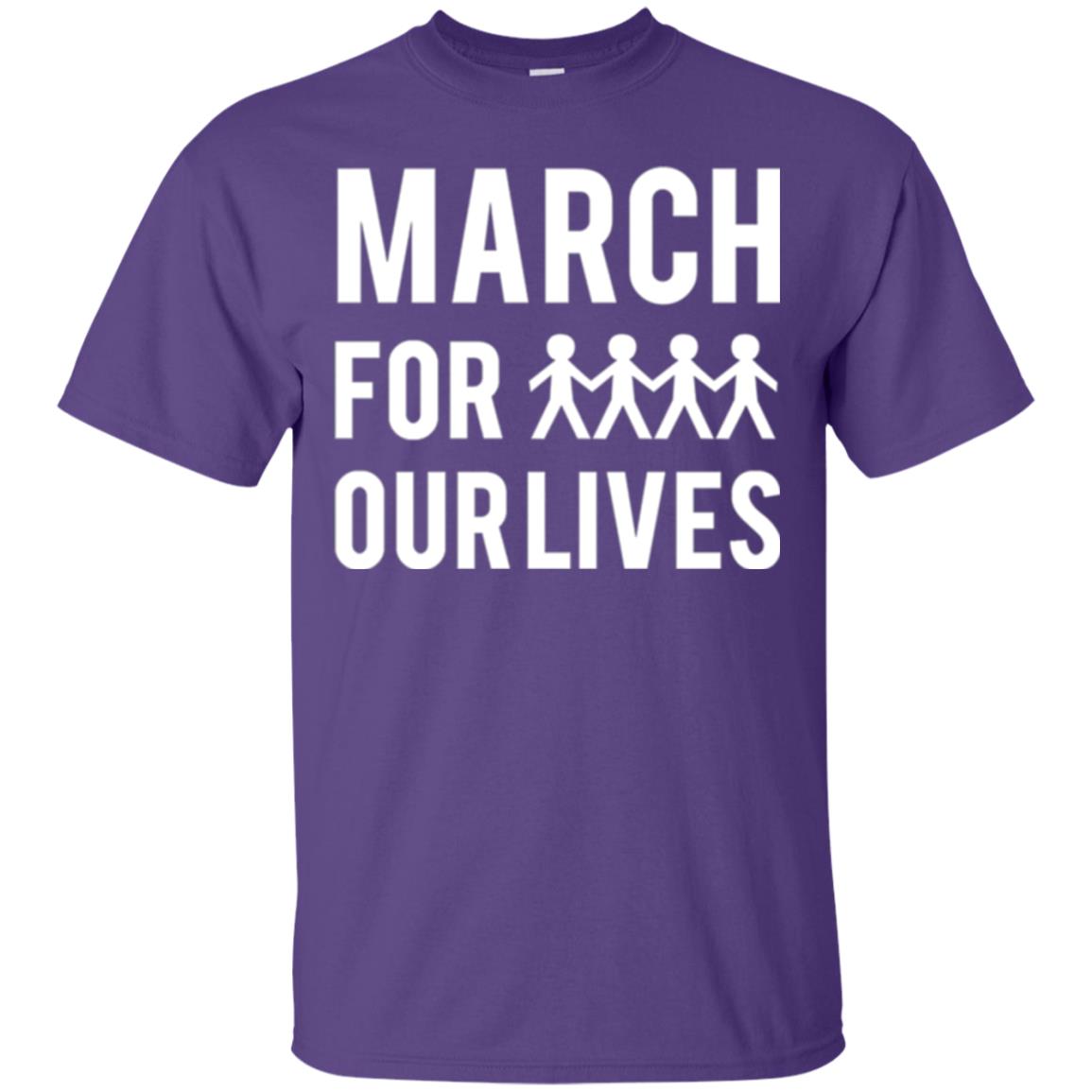 March For Our Lives Anti Gun T-shirt Purple