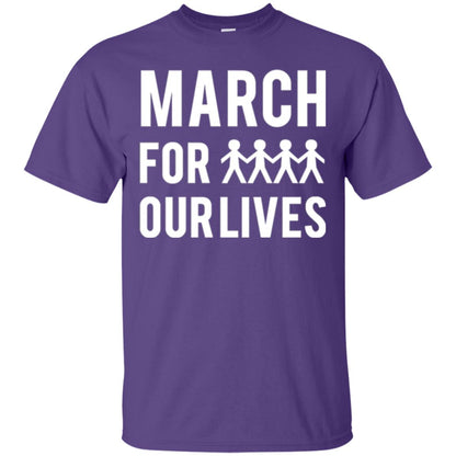 March For Our Lives Anti Gun T-shirt Purple
