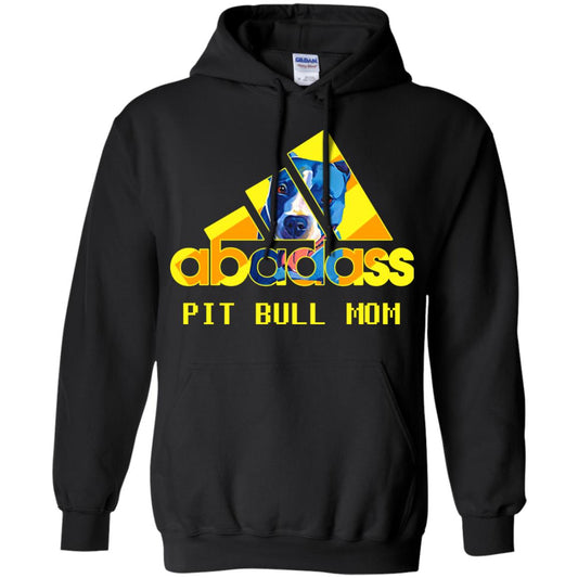 Abadass Pit Bull Mom Mommy Loves Pitbull Shirt Black