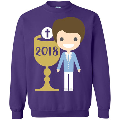 First Communion 2018 1st Holy Communion Shirt Purple