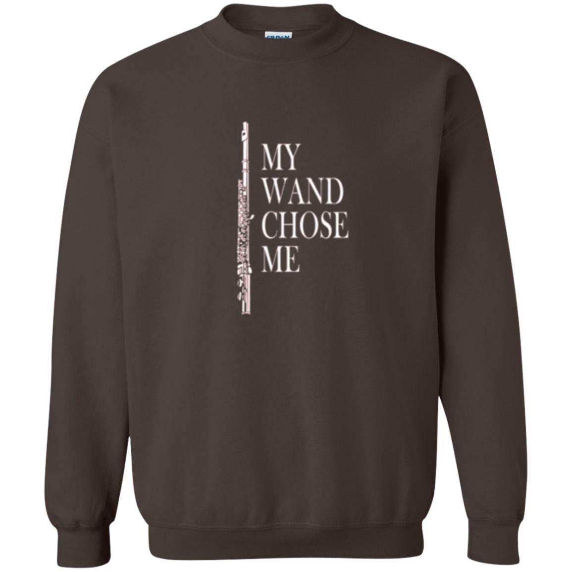 Flute Lover T-shirt My Wand Chose Me Dark Chocolate