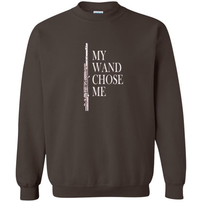 Flute Lover T-shirt My Wand Chose Me Dark Chocolate