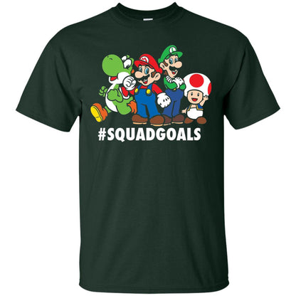 Nintendo Super Mario Luigi #squadgoals Gamer T-shirt Forest