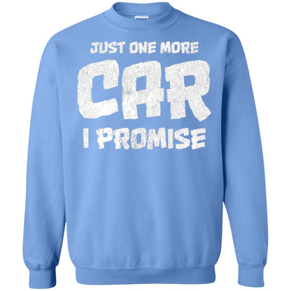 Car Lovers T-shirt Just One More Car I Promise Carolina Blue