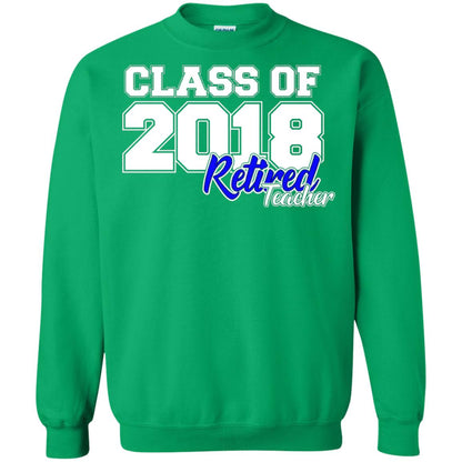 Retirement T-shirt Class Of 2018 Retired Teacher Irish Green