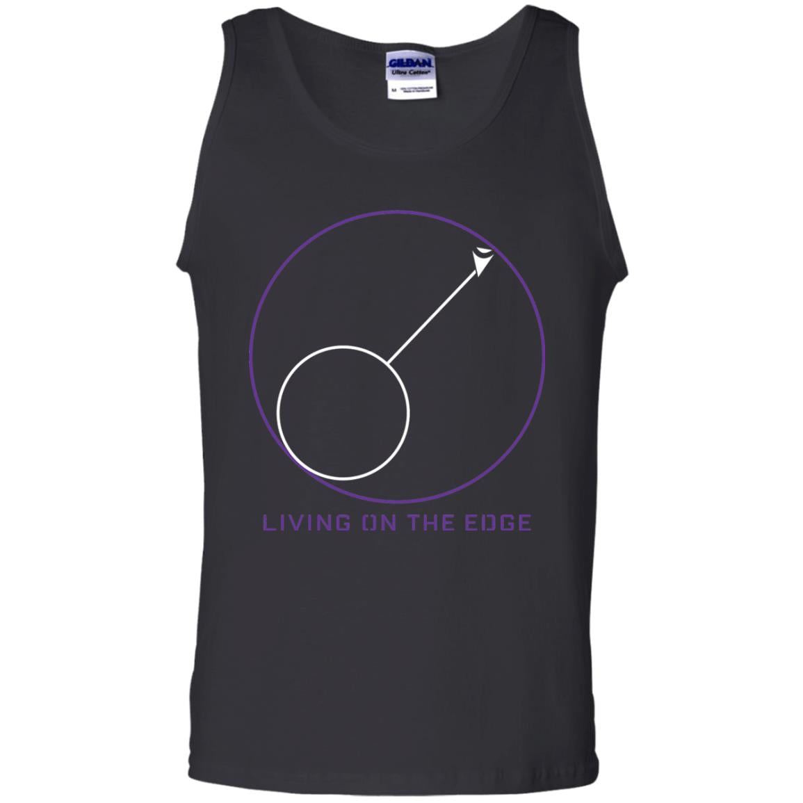 Gamer T-shirt Living On The Edge Run From The Storm Black