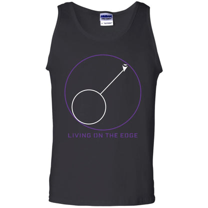 Gamer T-shirt Living On The Edge Run From The Storm Black