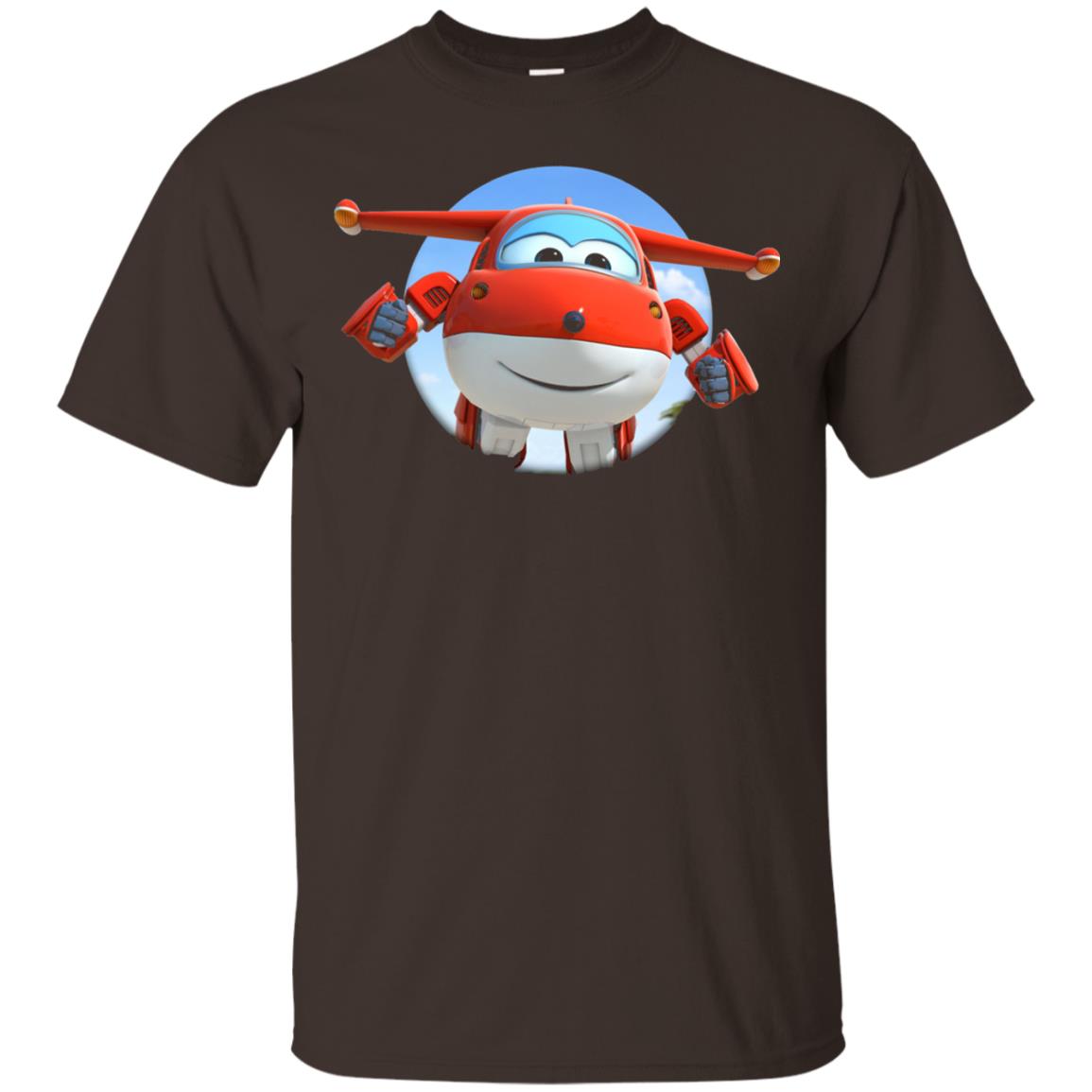 Super Wings Jett Movie Lover T-shirt Dark Chocolate