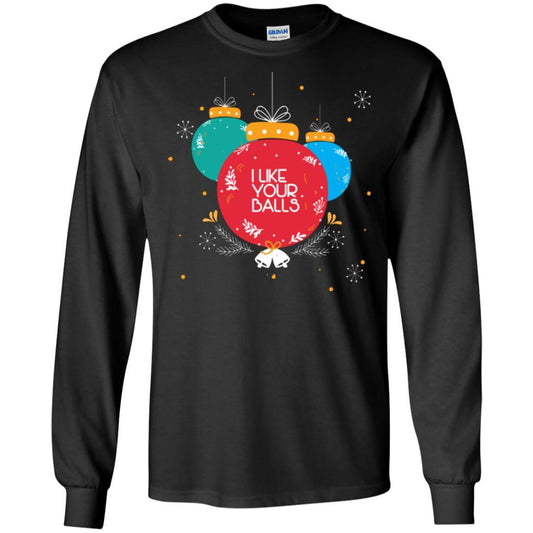 Christmas T-shirt I Like Your Balls Black