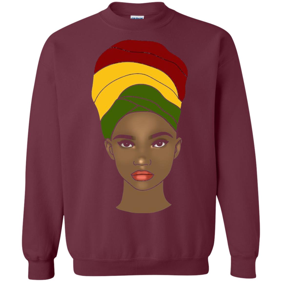 Melanin Rocks African Queen Melanin T-shirt Maroon