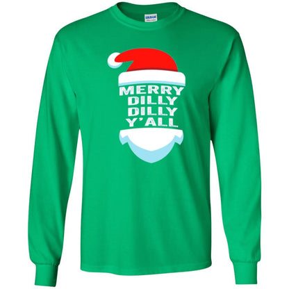 Christmas T-shirt Dilly Dilly Y_all Santa Claus Irish Green