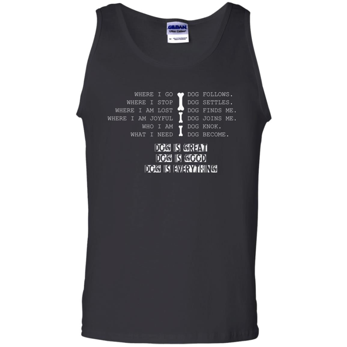 Dog Lover T-shirt Where I Go Dog Follows Black