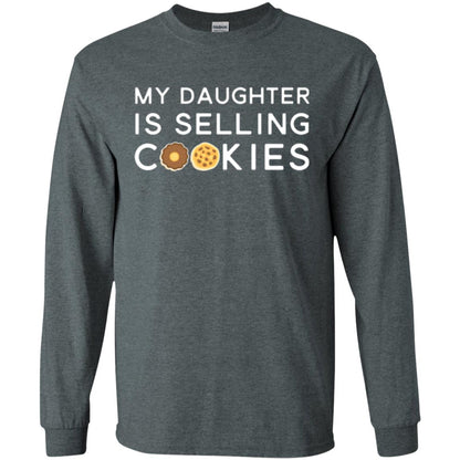 My Daughter Is Selling Cookies T-shirt Girl Cookie Dark Heather