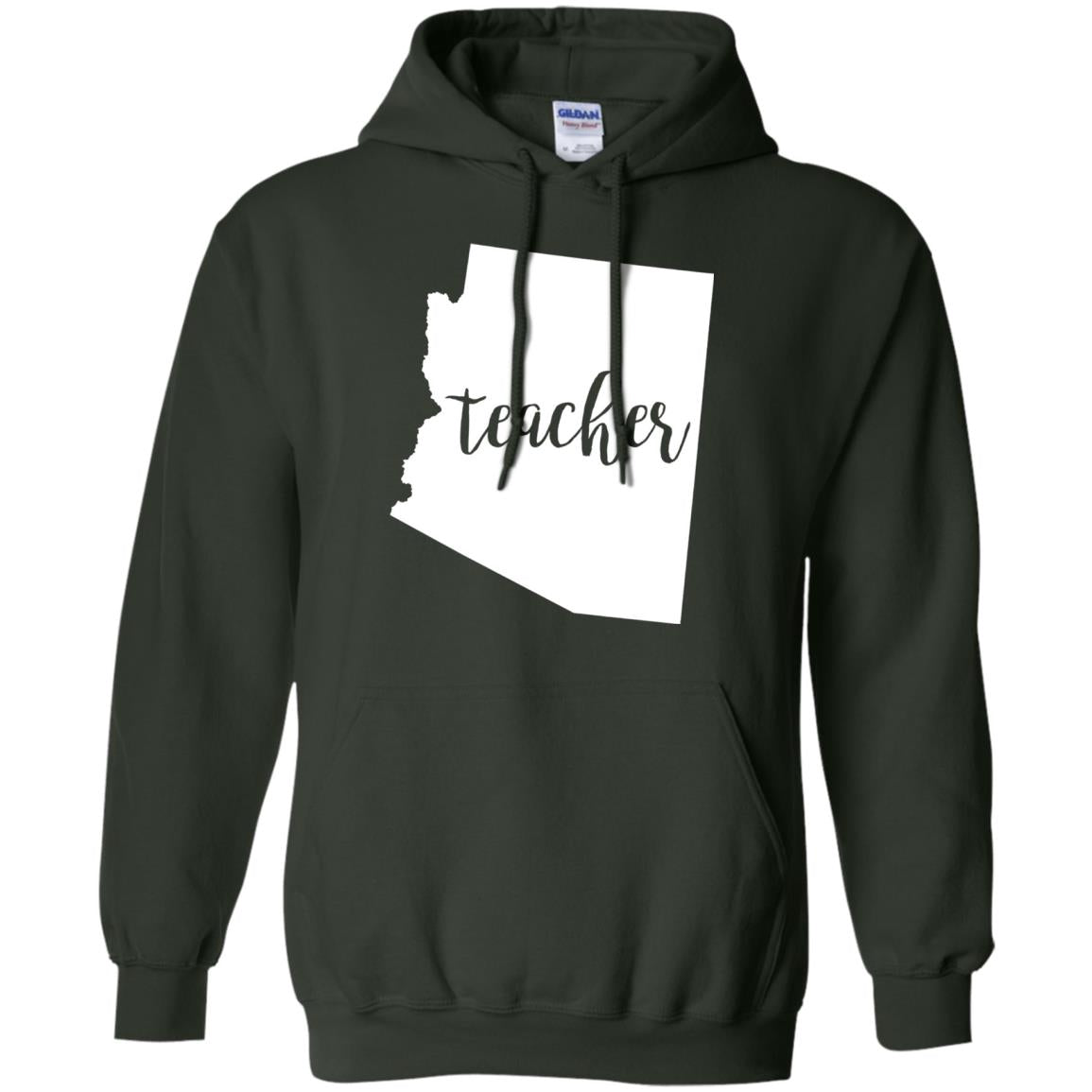 Arizona Teacher Home State Back To School Shirt Forest Green