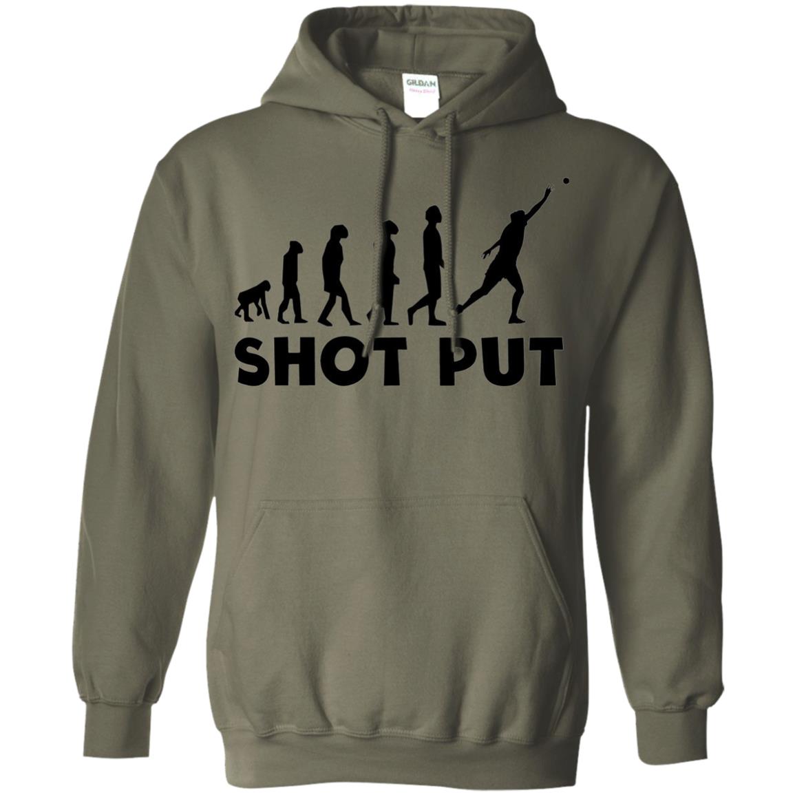 Funny Shot Put Evolution T-shirt Military Green
