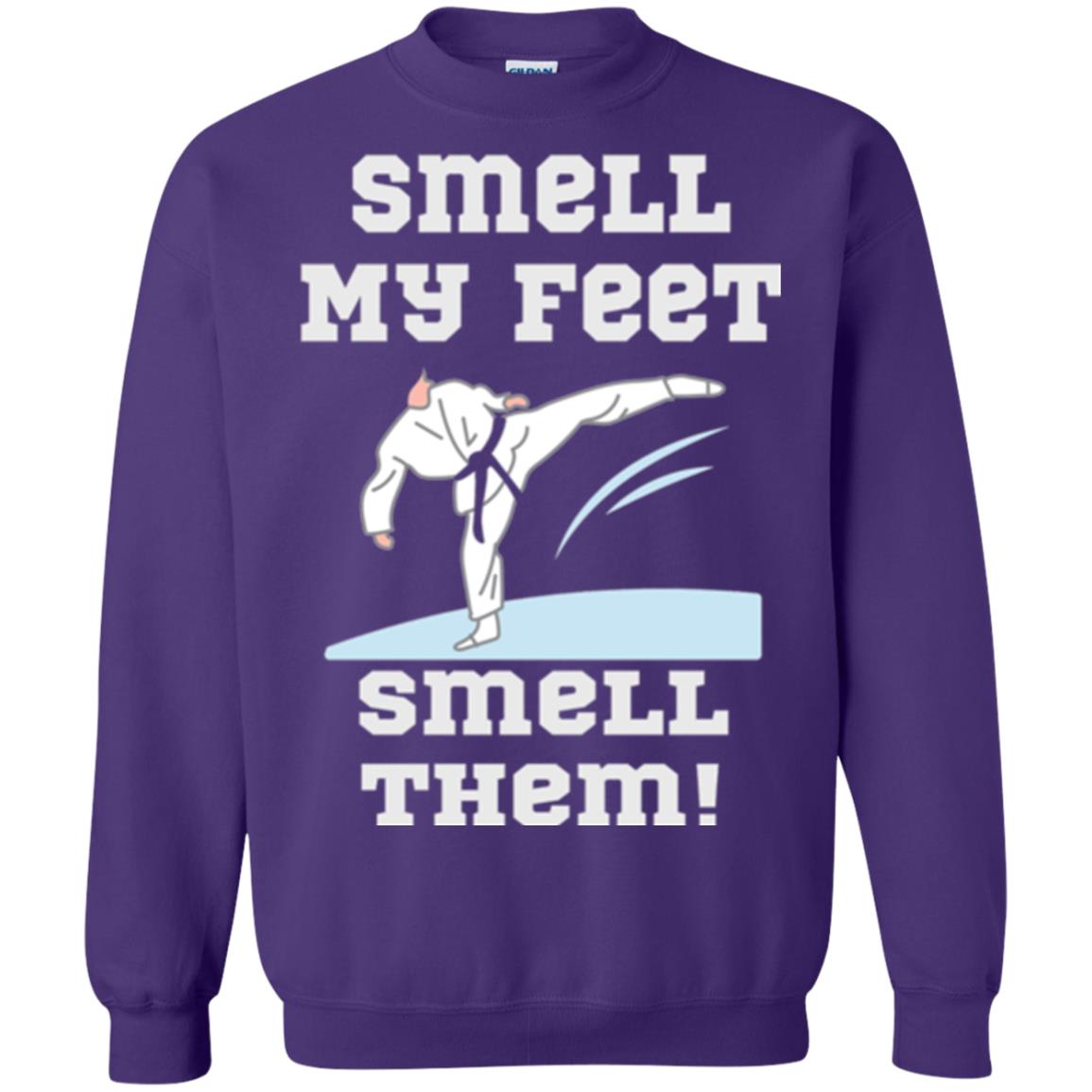 Karate Lovers T-shirt Smell My Feet Smell Them Purple