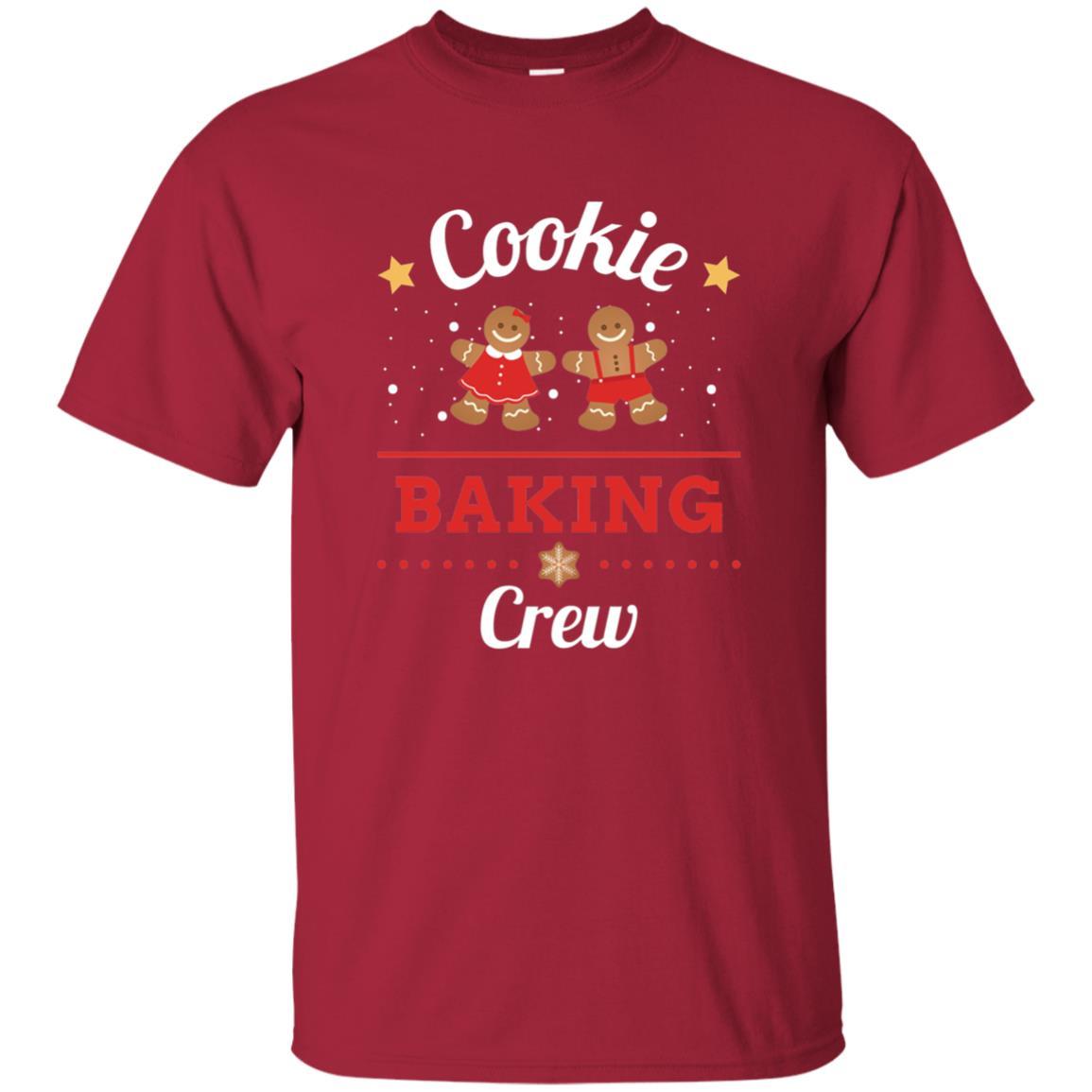 Christmas T-shirt Gingerbread Cookie Baking Crew Cardinal