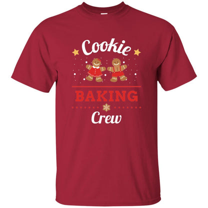 Christmas T-shirt Gingerbread Cookie Baking Crew Cardinal