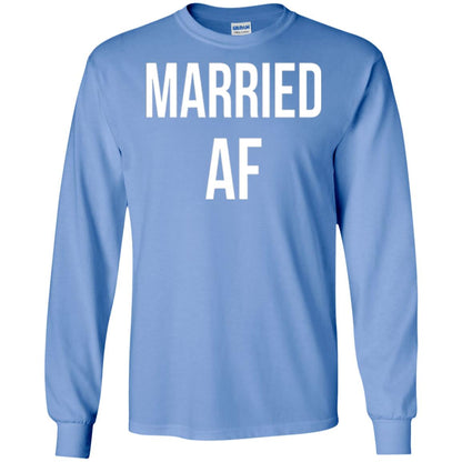 Married Af Funny T-shirt Carolina Blue