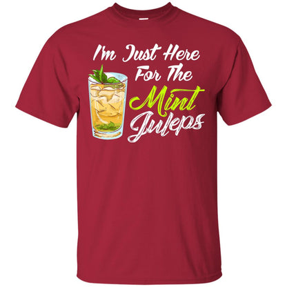 Im Just Here For The Mint Juleps Funny Kentucky Shirt Cardinal