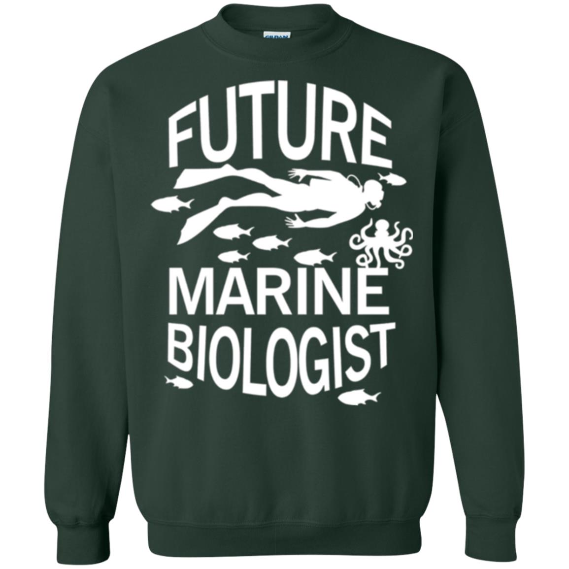 Cute Marine Biologist T-shirt Forest Green