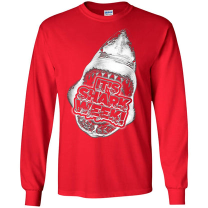 Every Day Of Shark Week T-shirt 2018 Red