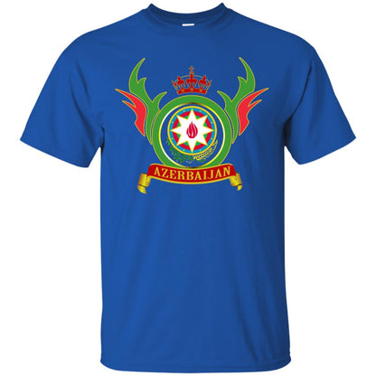 Azerbaijan Arms Coat Flag T-shirt Royal