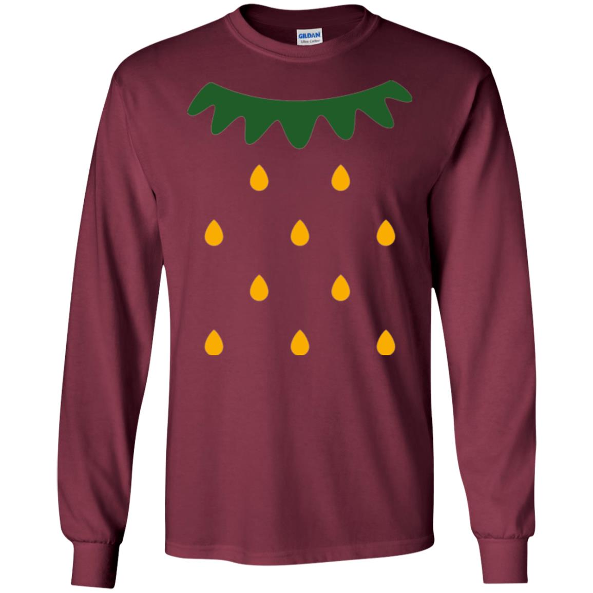 Fruit Salad Matching Set Strawberry Lover T-shirt Maroon