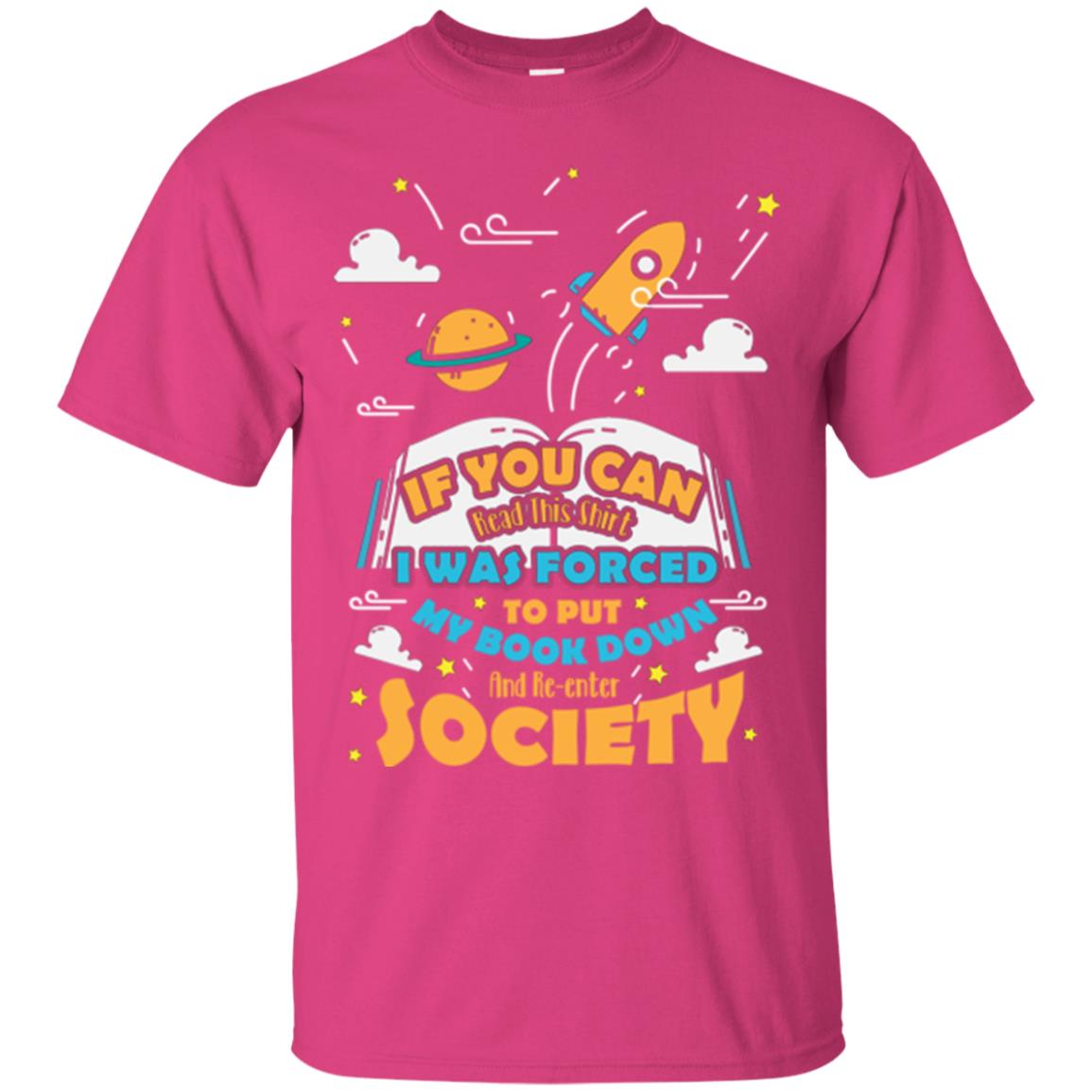 I Was Forced To Put My Book Down And Re-enter Society Gift Shirt For Bookworm Heliconia