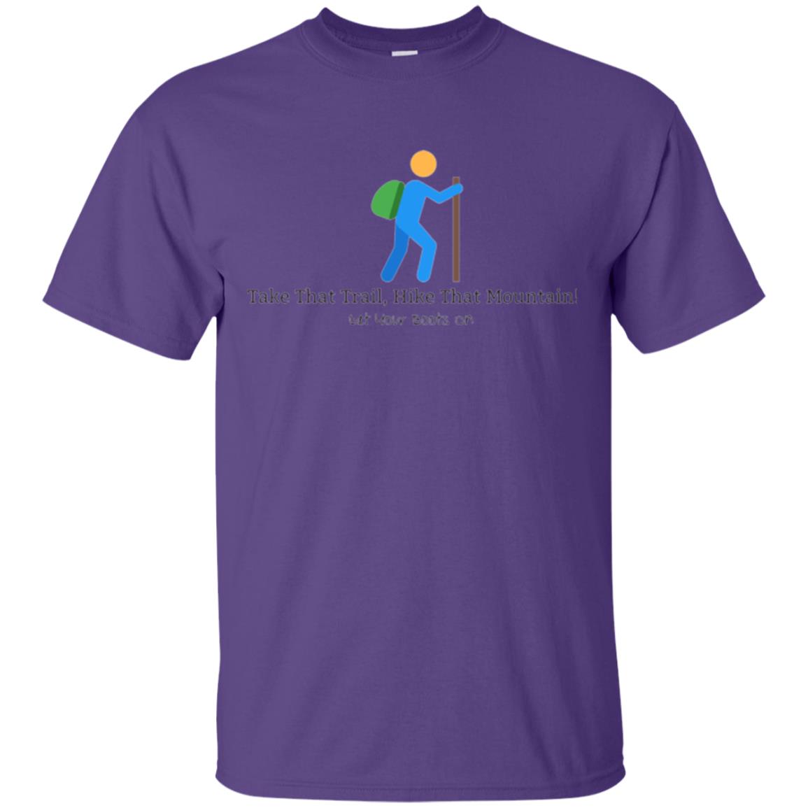 Hiking Lovers T-shirt Get Your Boots On Purple