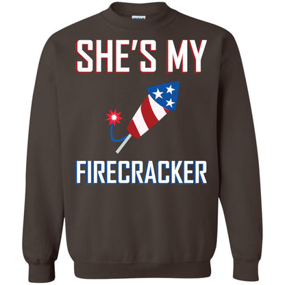 She_s My Firecracker Shirt For Mens Dark Chocolate