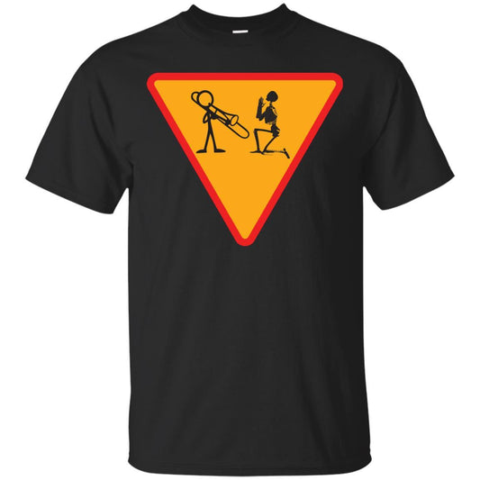 Trombone Lovers T-Shirt Funny Trombone Black