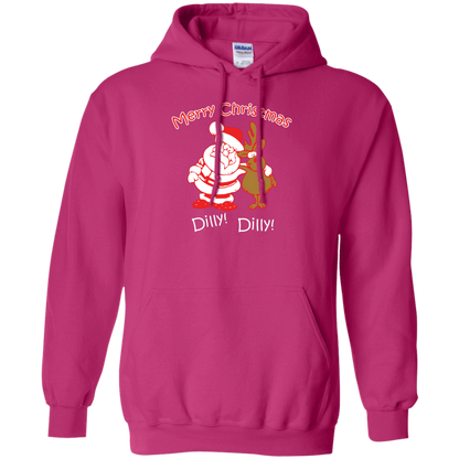 Christmas T-Shirt Merry Christmas Santa And Reindeer Dilly! Dilly! Heliconia