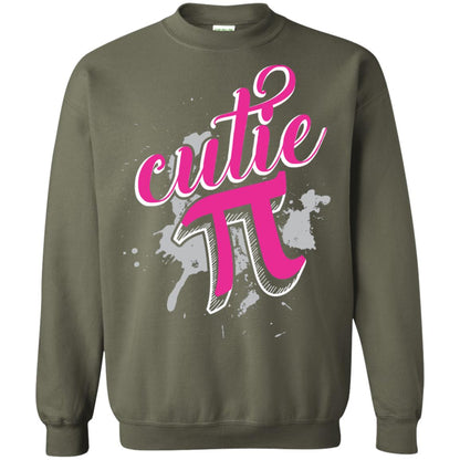Cutie Pi Funny Math 3.14 Happy Pi Day T-shirt Military Green
