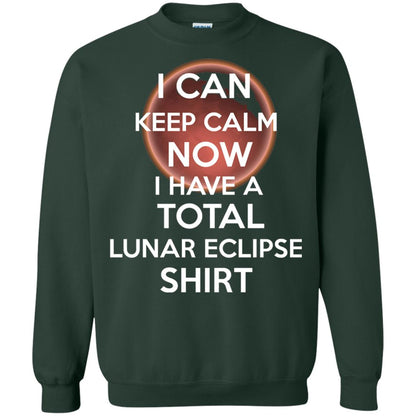 Lunar Eclipse 2018 Shirt Blood Moon Keep Calm Now T-shirt Forest Green