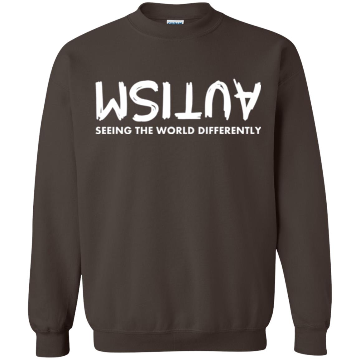 Pround Autism Shirt Seeing The World Differently Dark Chocolate