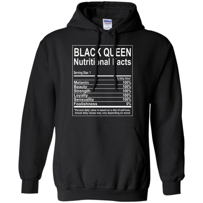 Black Queen Nutritional Facts T-shirt Self Love Black